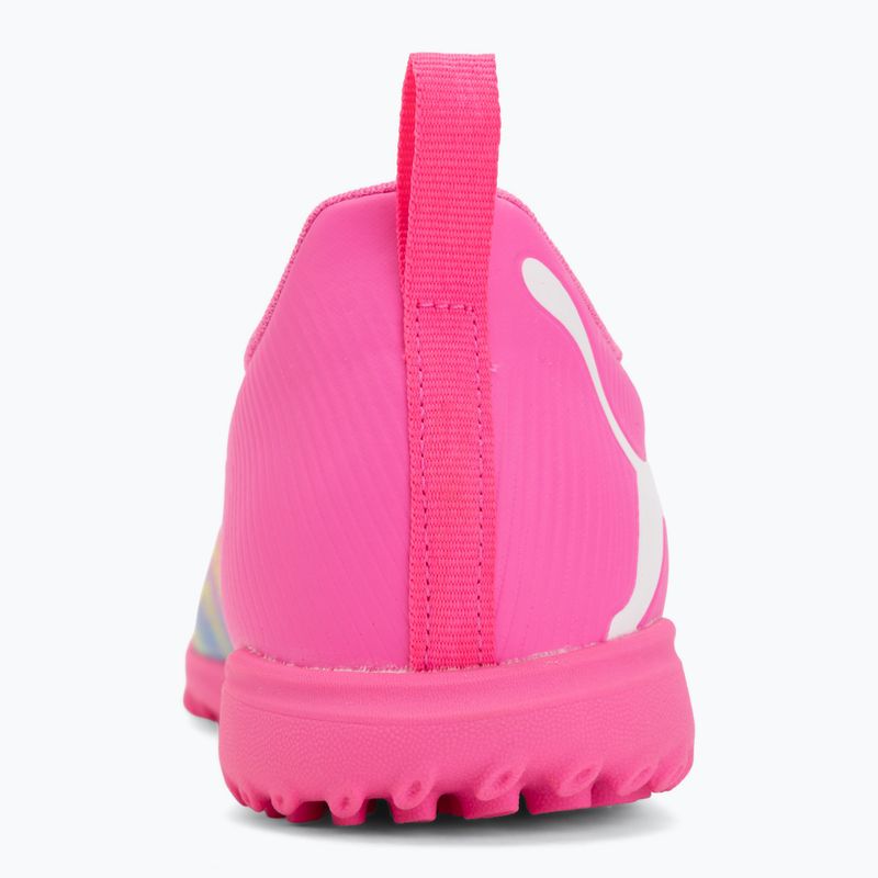 Încălțăminte de fotbal pentru copii PUMA Future 9 Play TT poison pink/puma white/sun stream/bright aqua/puma black 6