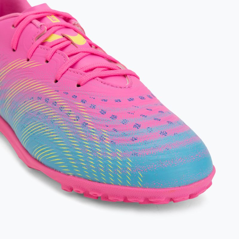 Încălțăminte de fotbal pentru copii PUMA Future 9 Play TT poison pink/puma white/sun stream/bright aqua/puma black 7