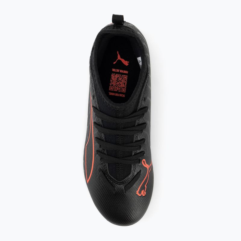 Încălțăminte de fotbal pentru copii PUMA Ultra 6 Match FG/AG Jr puma black/puma red 5