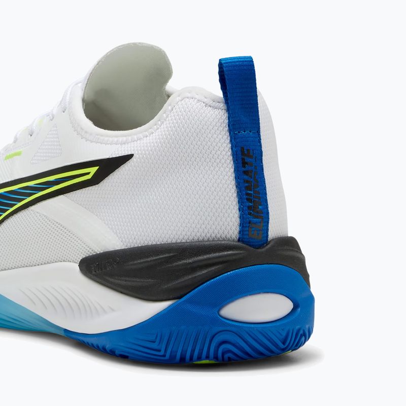 Încălțăminte de handbal PUMA Eliminate Nitro 4 Game On puma white/glowing red/ultra blue 13