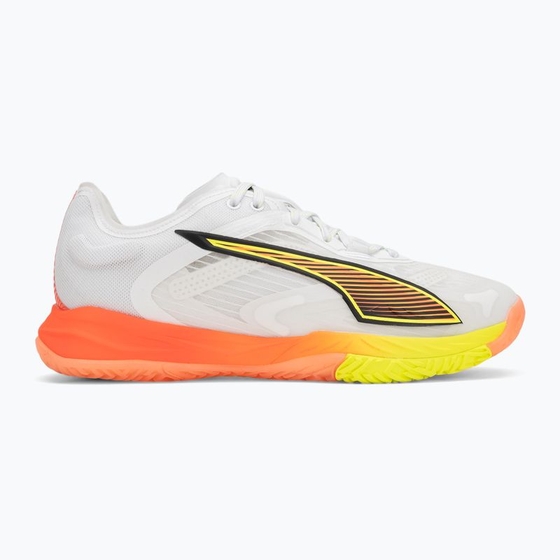 Încălțăminte de handbal PUMA Accelerate Nitro SQD 4 Game On puma white/glowing red/ultra blue 2