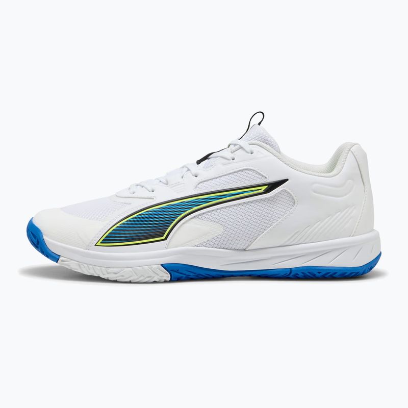 Încălțăminte de handbal PUMA Accelerate Turbo 4 Game On puma white/glowing red/ultra blue 8
