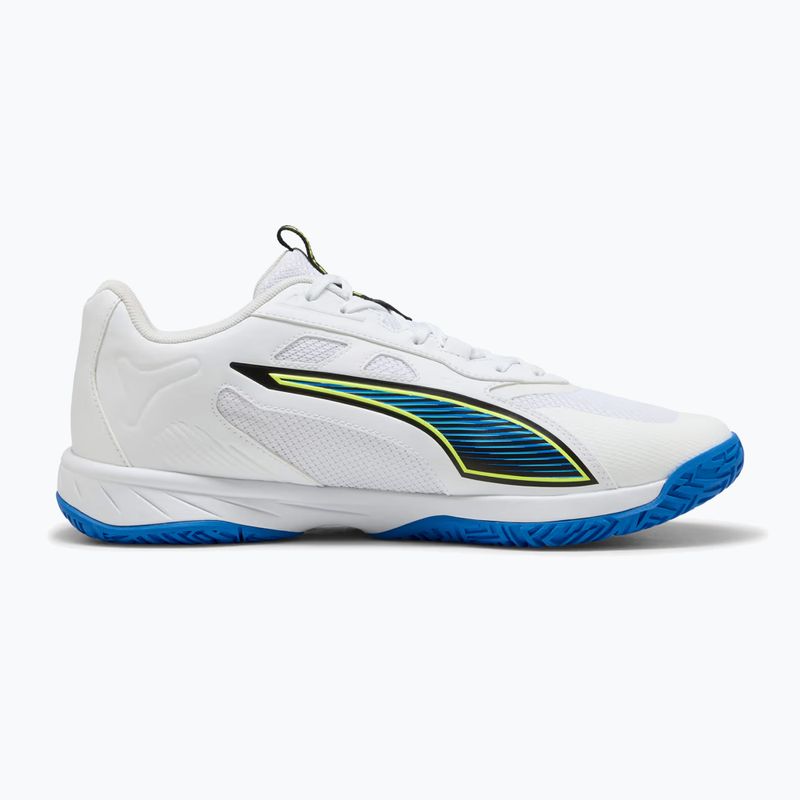 Încălțăminte de handbal PUMA Accelerate Turbo 4 Game On puma white/glowing red/ultra blue 9
