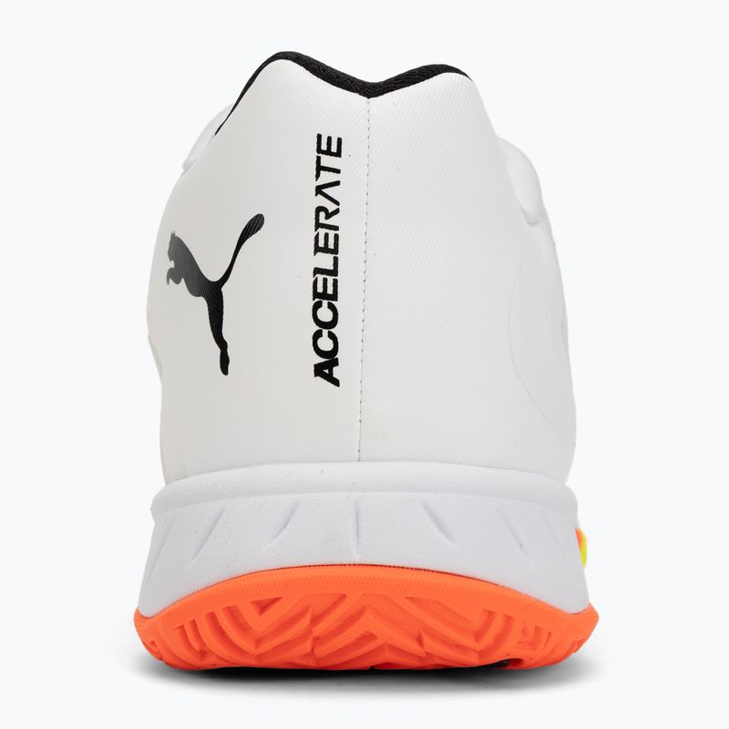 Încălțăminte de handbal PUMA Accelerate Turbo 4 Game On puma white/glowing red/ultra blue 6