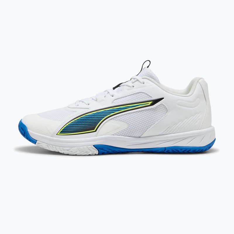 Încălțăminte de handbal PUMA Accelerate Pro 4 Game On puma white/glowing red/ultra blue 8
