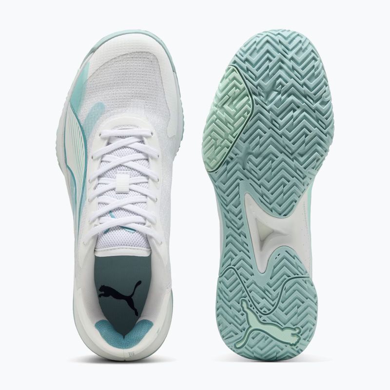 Încălțăminte de handbal PUMA Accelerate Pro 4 Game On puma white/baltic sea blue/fresh water 3