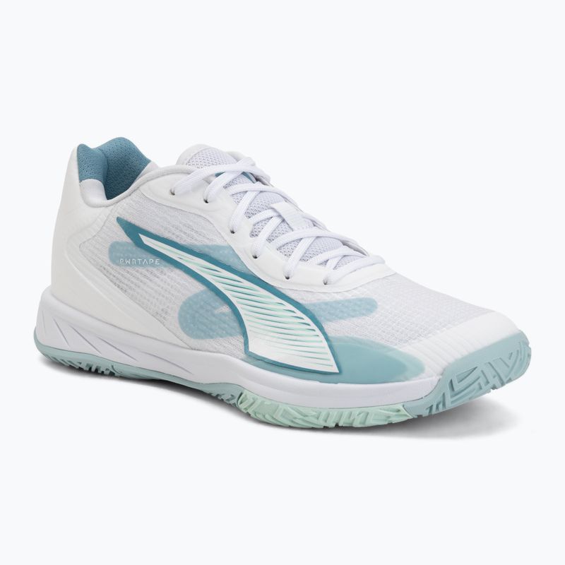 Încălțăminte de handbal PUMA Accelerate Pro 4 Game On puma white/baltic sea blue/fresh water
