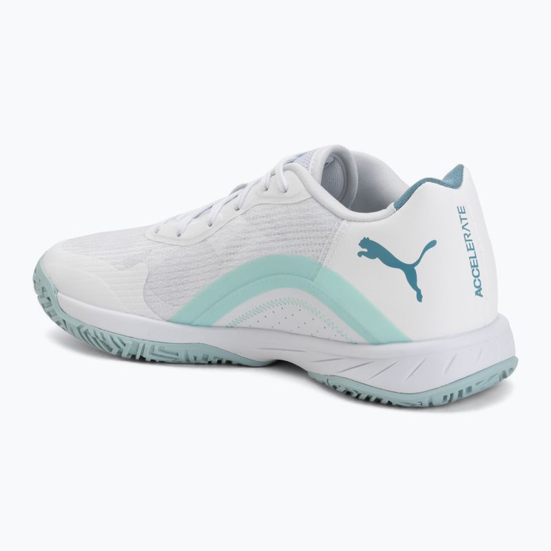Încălțăminte de handbal PUMA Accelerate Pro 4 Game On puma white/baltic sea blue/fresh water 3
