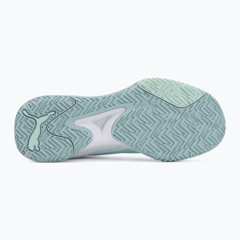 Încălțăminte de handbal PUMA Accelerate Pro 4 Game On puma white/baltic sea blue/fresh water 4