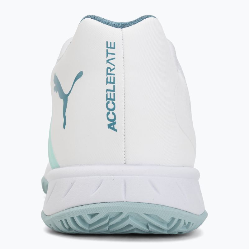 Încălțăminte de handbal PUMA Accelerate Pro 4 Game On puma white/baltic sea blue/fresh water 6