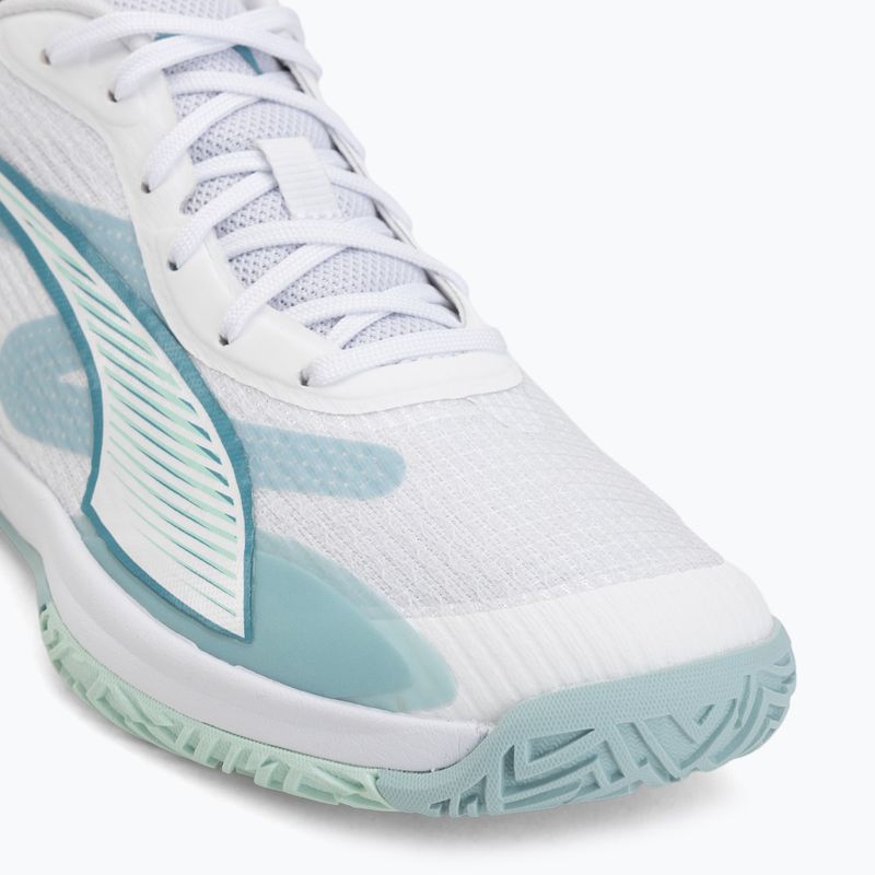 Încălțăminte de handbal PUMA Accelerate Pro 4 Game On puma white/baltic sea blue/fresh water 7