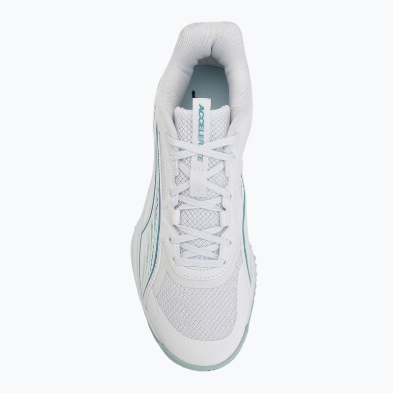 Încălțăminte de handbal PUMA Accelerate Pro 4 Game On puma white/baltic sea blue/fresh water 5