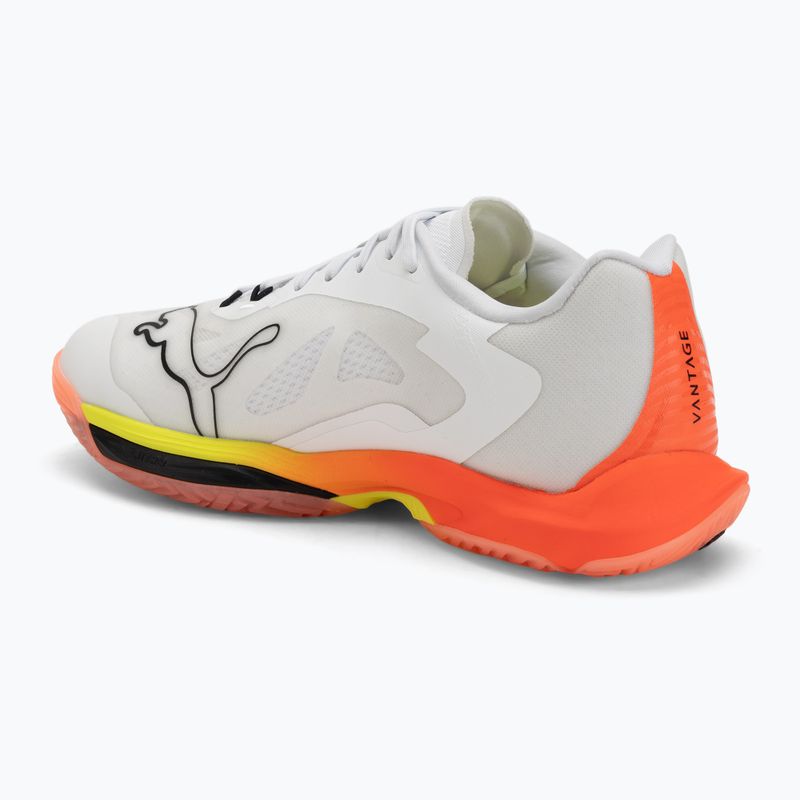 Încălțăminte de handbal PUMA Vantage Nitro Game On puma white/glowing red/ultra blue 3