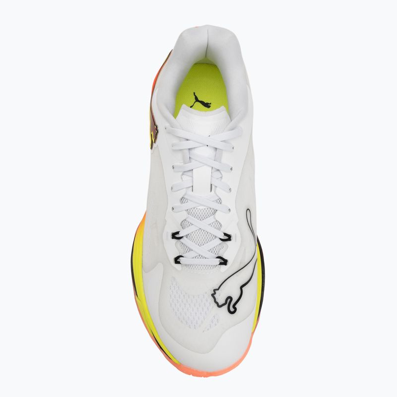Încălțăminte de handbal PUMA Vantage Nitro Game On puma white/glowing red/ultra blue 5