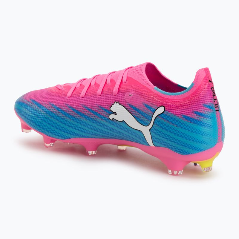 Încălțăminte de fotbal PUMA Ultra 6 Match FG/AG poison pink/puma white/sun stream/bright aqua/puma black 3