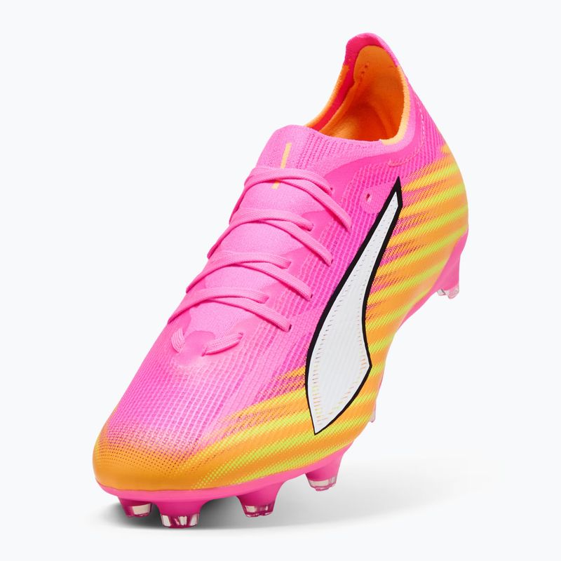 Încălțăminte de fotbal PUMA Ultra 6 Match FG/AG poison pink/puma white/sun stream/bright aqua/puma black 4