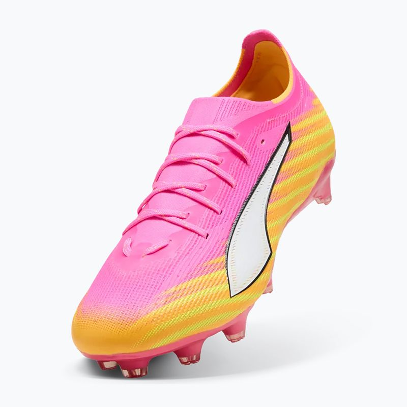 Încălțăminte de fotbal PUMA Ultra 6 Pro FG/AG poison pink/puma white/sunstream/bright aqua/puma black 4