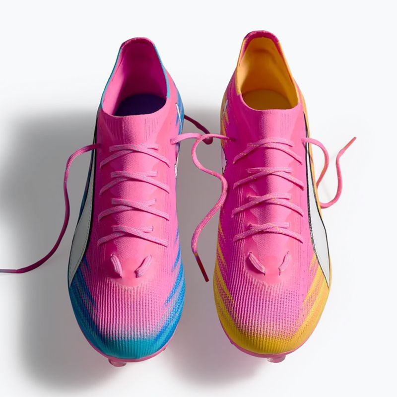 Încălțăminte de fotbal PUMA Ultra 6 Pro FG/AG poison pink/puma white/sunstream/bright aqua/puma black 6