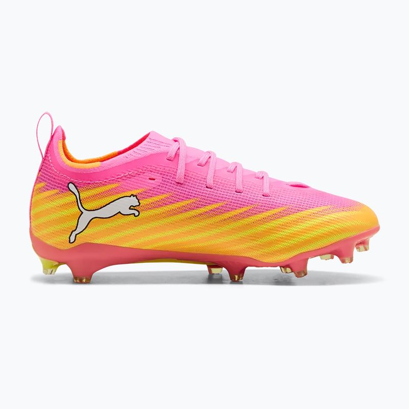 Încălțăminte de fotbal pentru copii PUMA Ultra 6 Pro Jr FG/AG poison pink/puma white/sunstream/bright aqua/puma black 2