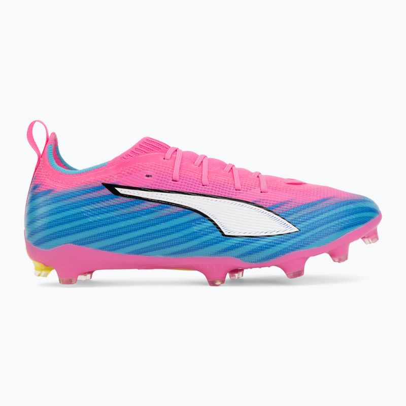 Încălțăminte de fotbal pentru copii PUMA Ultra 6 Pro Jr FG/AG poison pink/puma white/sunstream/bright aqua/puma black 2
