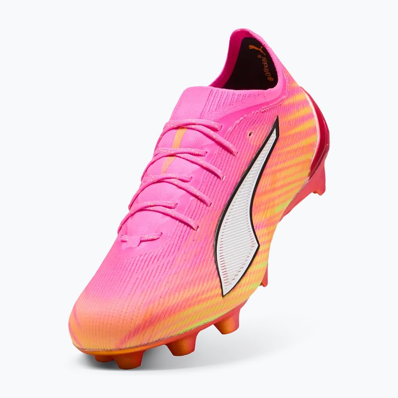 Încălțăminte de fotbal PUMA Ultra 6 Ultimate FG poison pink/puma white/sun stream/bright aqua/puma black 4