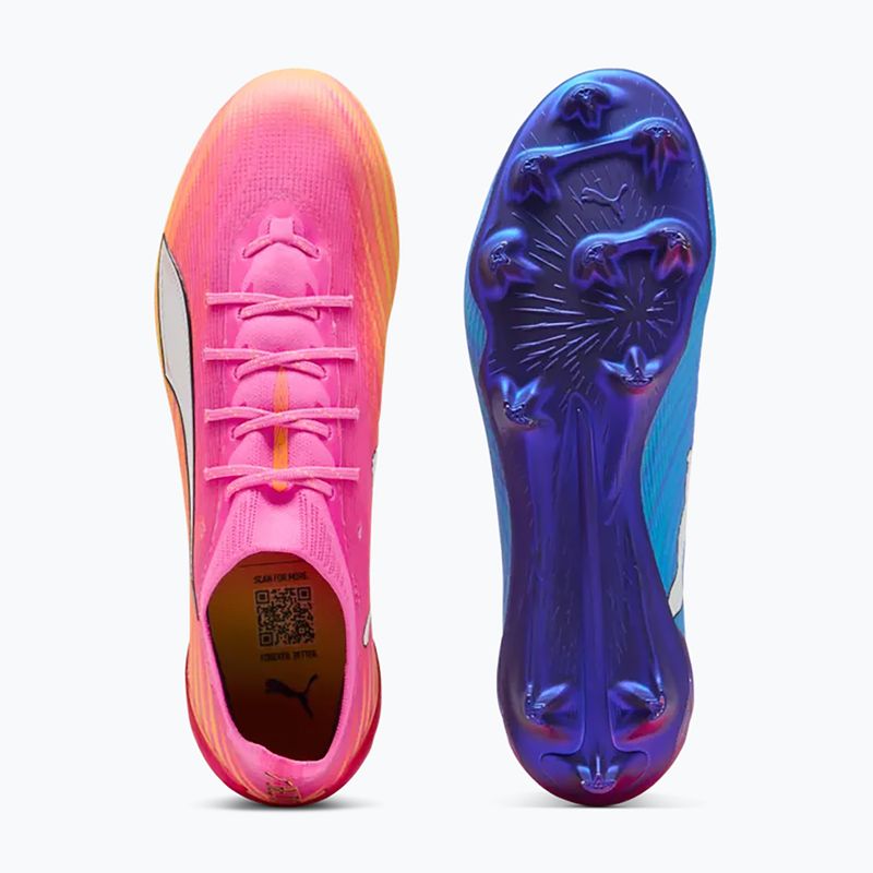 Încălțăminte de fotbal PUMA Ultra 6 Ultimate FG poison pink/puma white/sun stream/bright aqua/puma black 5