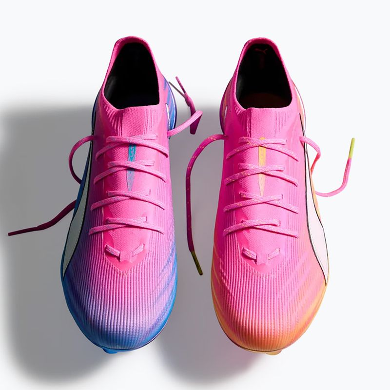 Încălțăminte de fotbal PUMA Ultra 6 Ultimate FG poison pink/puma white/sun stream/bright aqua/puma black 6