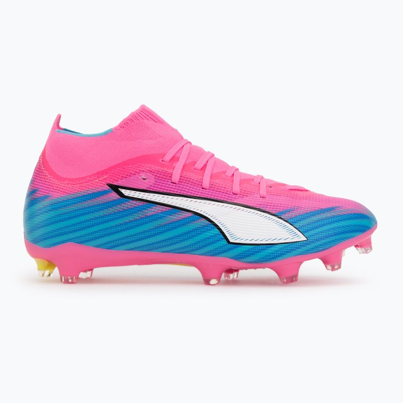Încălțăminte de fotbal PUMA Ultra 6 Match + FG/AG poison pink/puma white/sun stream/bright aqua/puma black 2