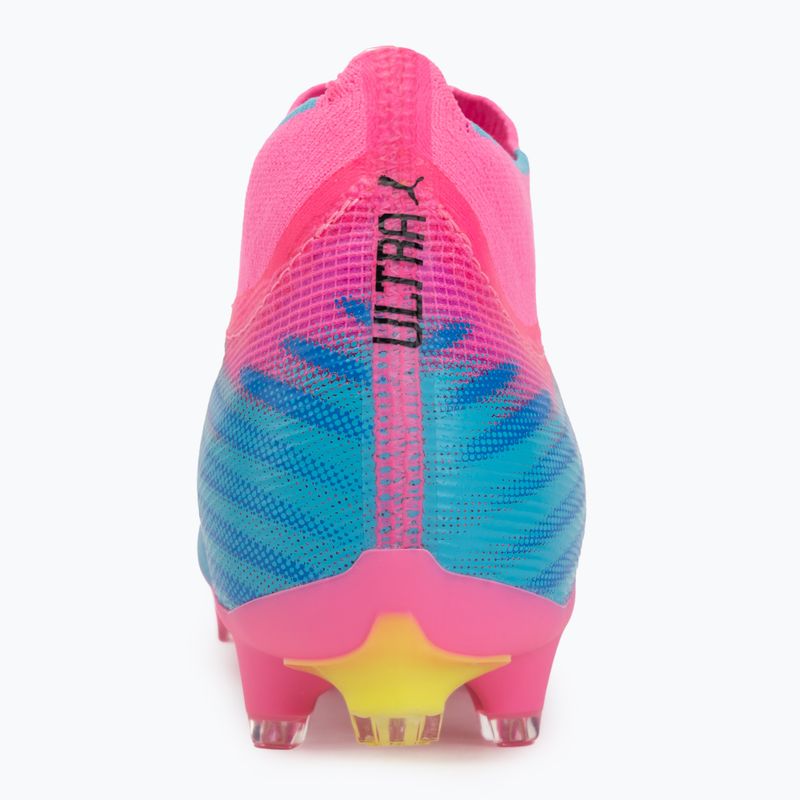 Încălțăminte de fotbal PUMA Ultra 6 Match + FG/AG poison pink/puma white/sun stream/bright aqua/puma black 6