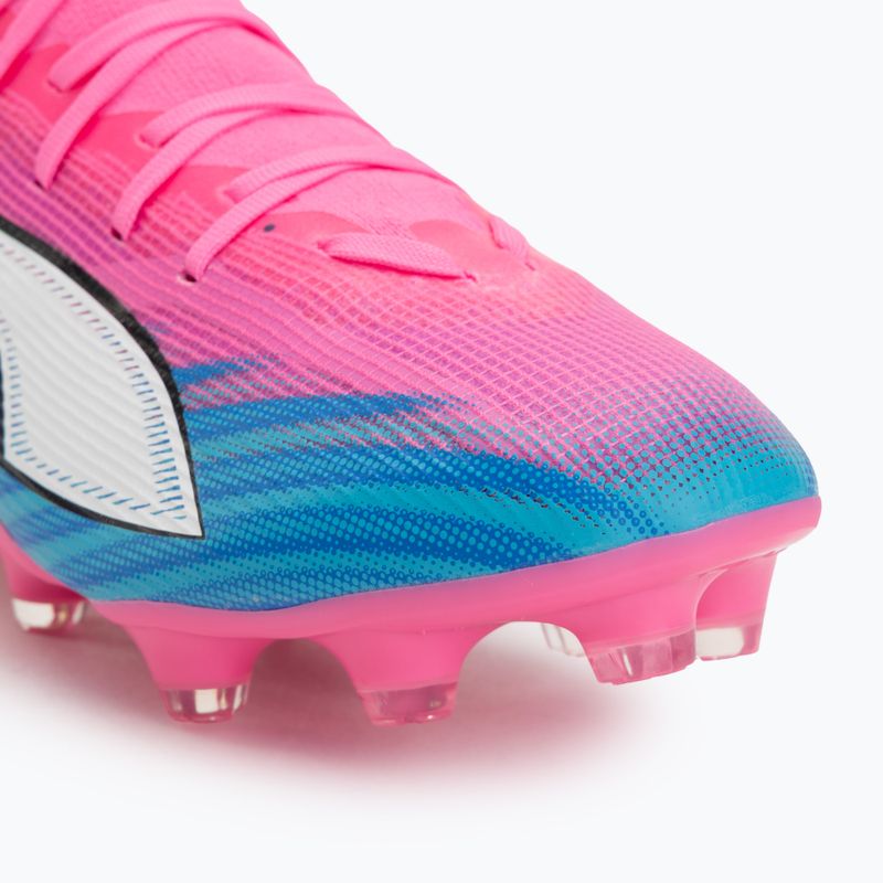 Încălțăminte de fotbal PUMA Ultra 6 Match + FG/AG poison pink/puma white/sun stream/bright aqua/puma black 7