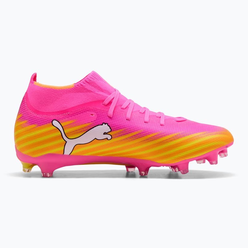 Încălțăminte de fotbal PUMA Ultra 6 Match + FG/AG poison pink/puma white/sun stream/bright aqua/puma black 2