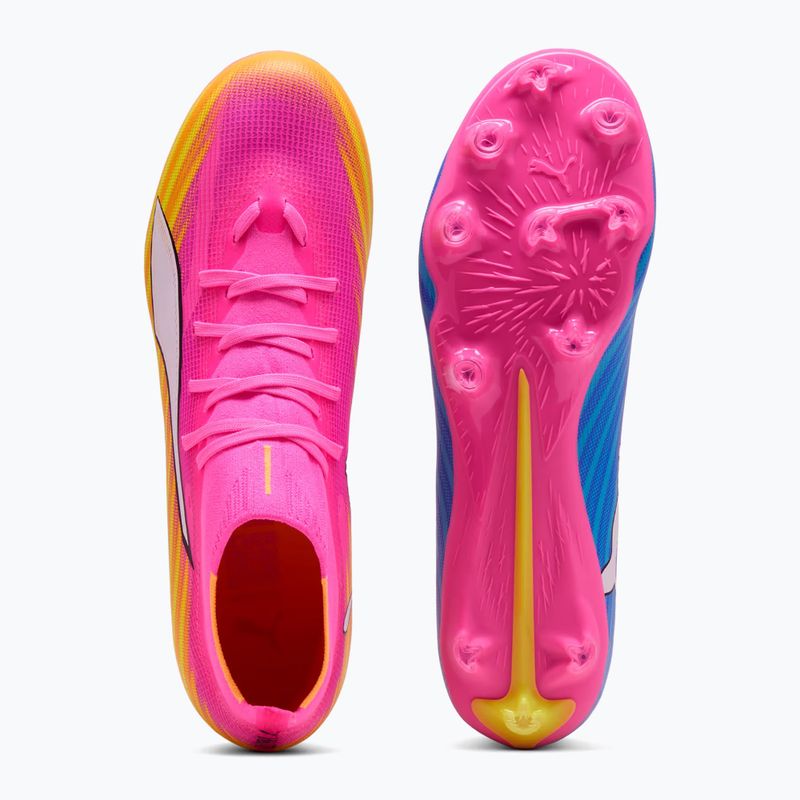 Încălțăminte de fotbal PUMA Ultra 6 Match + FG/AG poison pink/puma white/sun stream/bright aqua/puma black 5