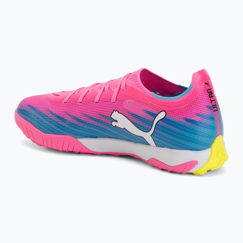 Încălțăminte de fotbal PUMA Ultra 6 Match TT poison pink/puma white/sun stream/bright aqua/puma black 3
