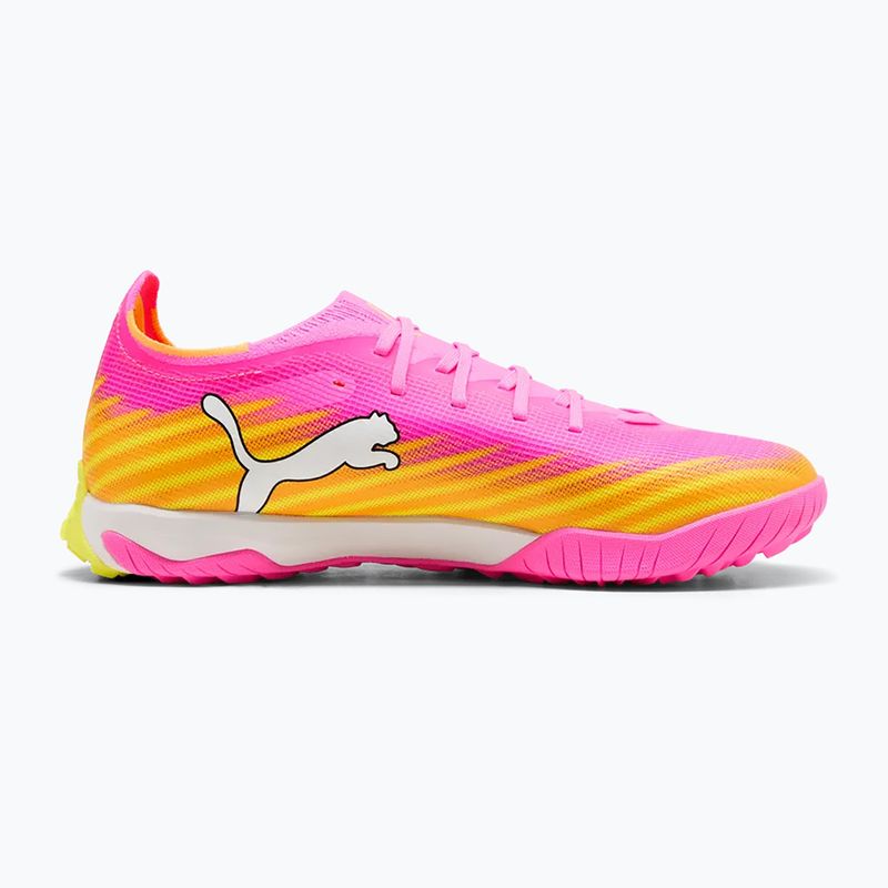 Încălțăminte de fotbal PUMA Ultra 6 Match TT poison pink/puma white/sun stream/bright aqua/puma black 2