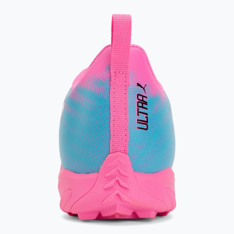 Încălțăminte de fotbal pentru copii PUMA Ultra 6 Play TT Jr poison pink/puma white/sun stream/bright aqua/puma black 6