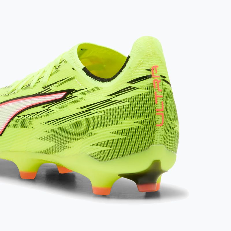 Încălțăminte de fotbal PUMA Ultra 6 Match FG/AG yellow alert/puma black/glowing red/lime squeeze 8