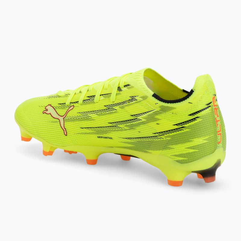 Încălțăminte de fotbal PUMA Ultra 6 Match FG/AG yellow alert/puma black/glowing red/lime squeeze 3