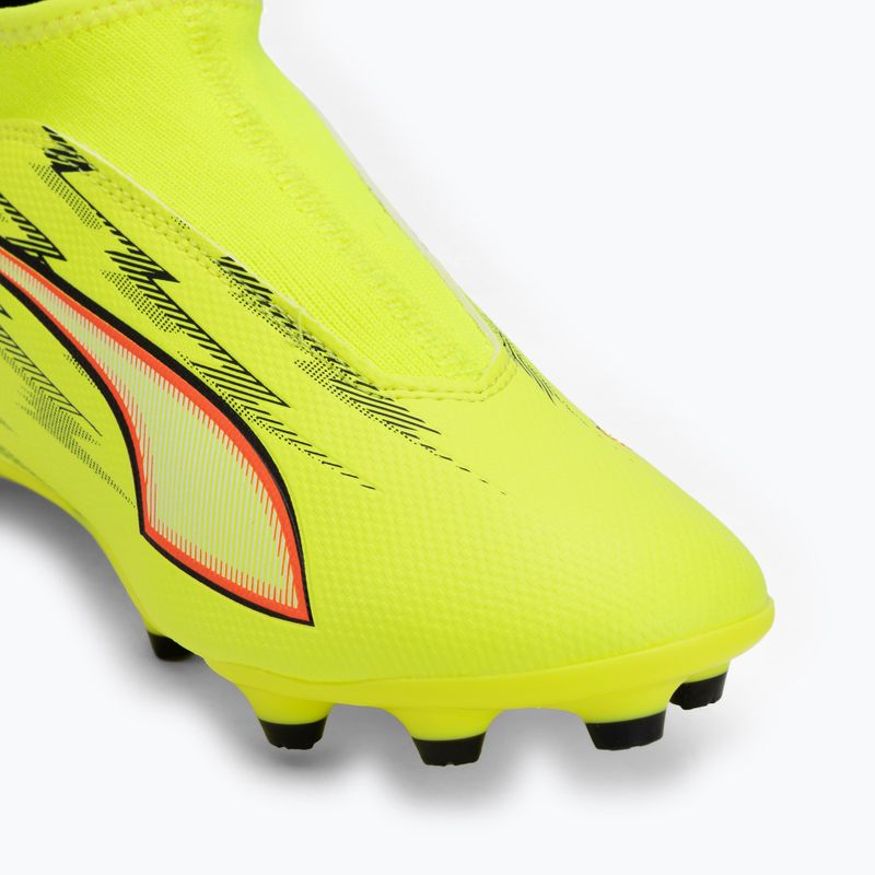 Încălțăminte de fotbal pentru copii PUMA Ultra 6 Match+ LL FG/AG Jr yellow alert/puma black/glowing red/lime squeeze 7