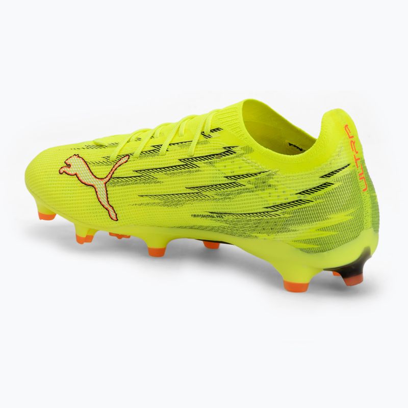Încălțăminte de fotbal PUMA Ultra 6 Pro FG/AG yellow alert/puma black/glowing red/lime squeeze 3