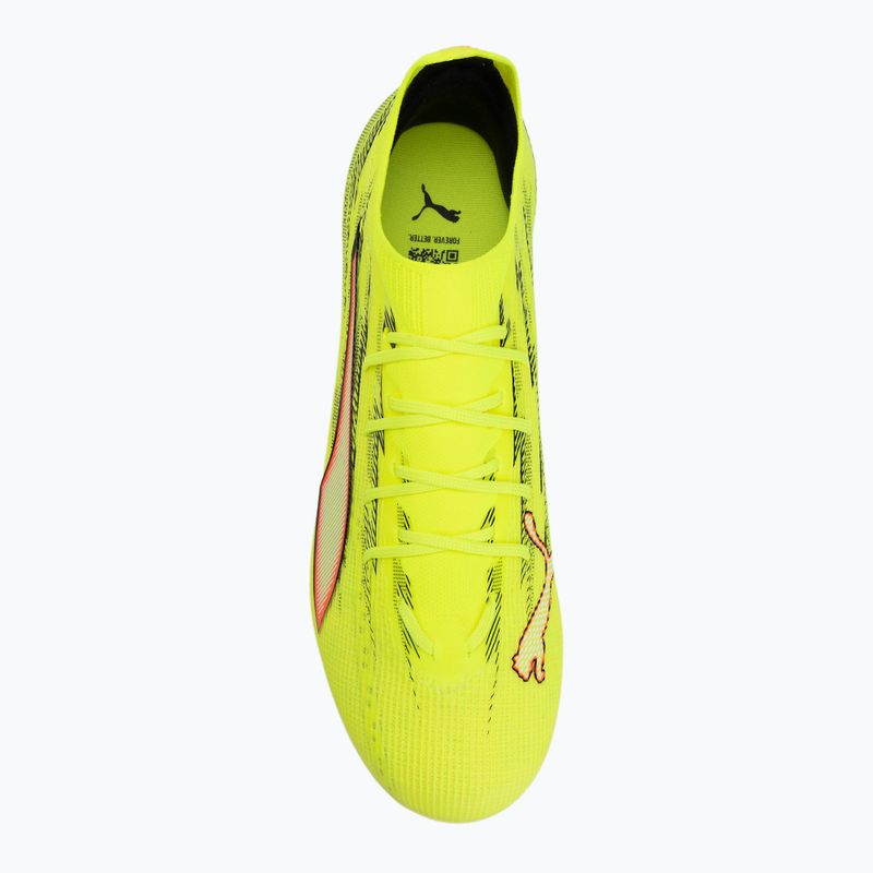Încălțăminte de fotbal PUMA Ultra 6 Pro FG/AG yellow alert/puma black/glowing red/lime squeeze 5