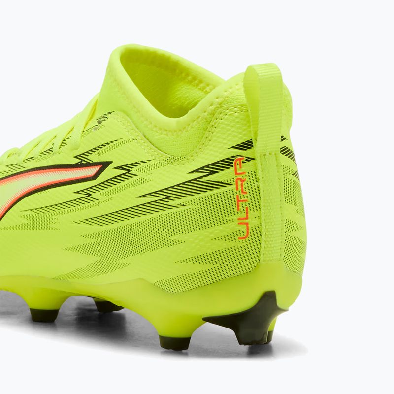 Încălțăminte de fotbal pentru copii PUMA Ultra 6 Match FG/AG Jr yellow alert/puma black/glowing red/lime squeeze 8