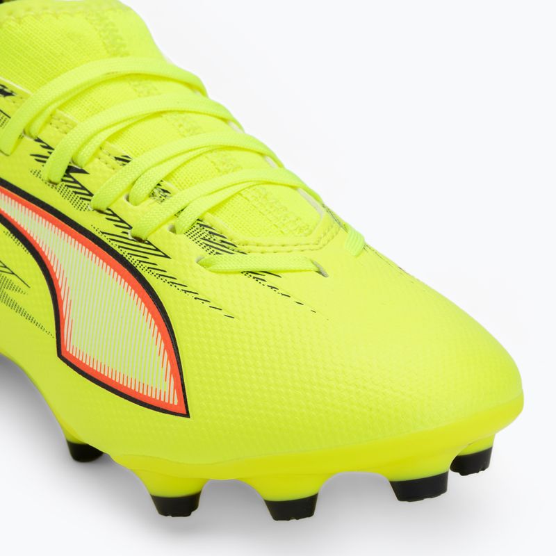 Încălțăminte de fotbal pentru copii PUMA Ultra 6 Match FG/AG Jr yellow alert/puma black/glowing red/lime squeeze 7
