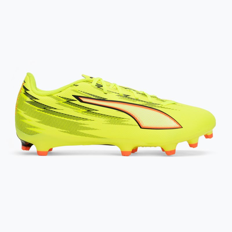 Încălțăminte de fotbal PUMA Ultra 6 Play FG/AG yellow alert/puma black/glowing red/lime squeeze 2