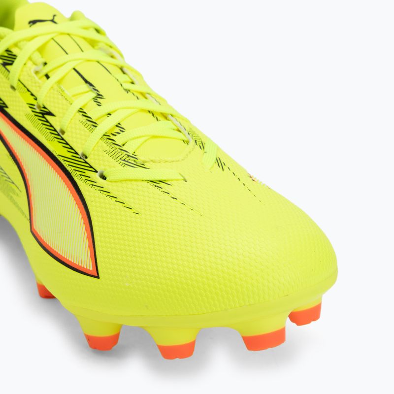 Încălțăminte de fotbal PUMA Ultra 6 Play FG/AG yellow alert/puma black/glowing red/lime squeeze 7