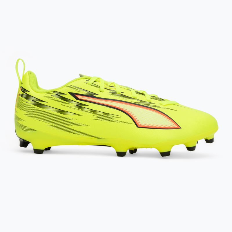 Încălțăminte de fotbal pentru copii PUMA Ultra 6 Play FG/AG Jr yellow alert/puma black/glowing red/lime squeeze 2