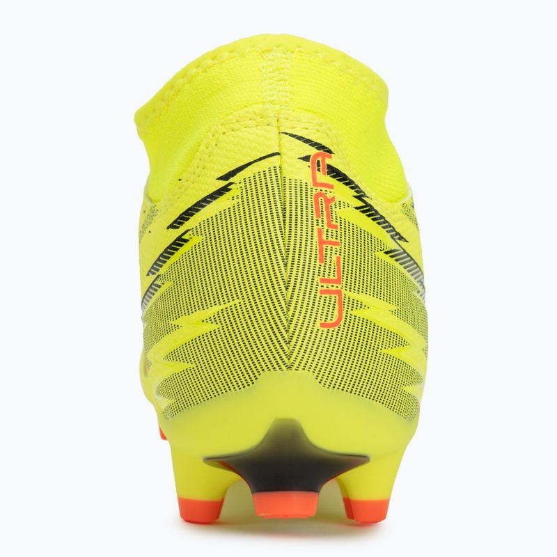 Încălțăminte de fotbal PUMA Ultra 6 Play+ FG/AG yellow alert/puma black/glowing red/lime squeeze 6