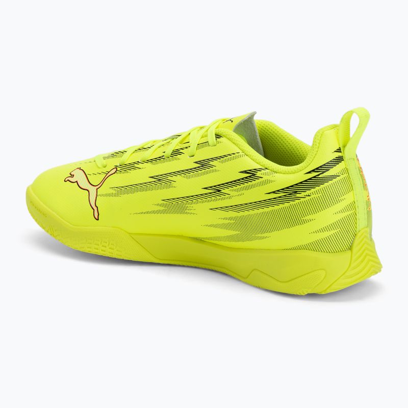Încălțăminte de fotbal pentru copii PUMA Ultra 6 Play IT Jr yellow alert/puma black/glowing red/lime squeeze 3