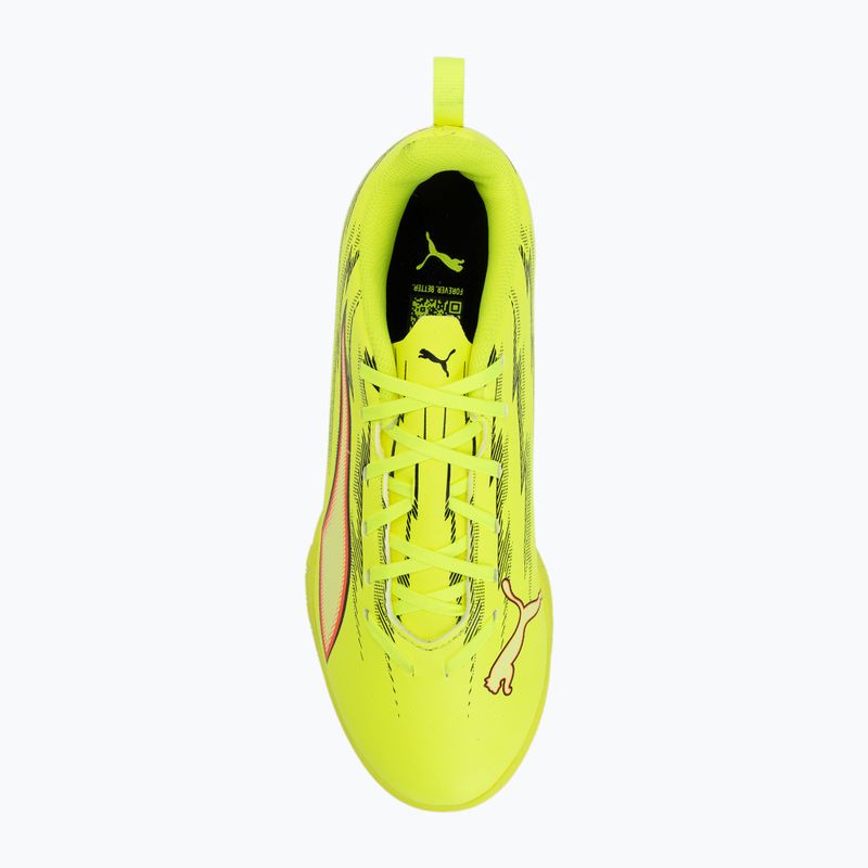 Încălțăminte de fotbal pentru copii PUMA Ultra 6 Play IT Jr yellow alert/puma black/glowing red/lime squeeze 5