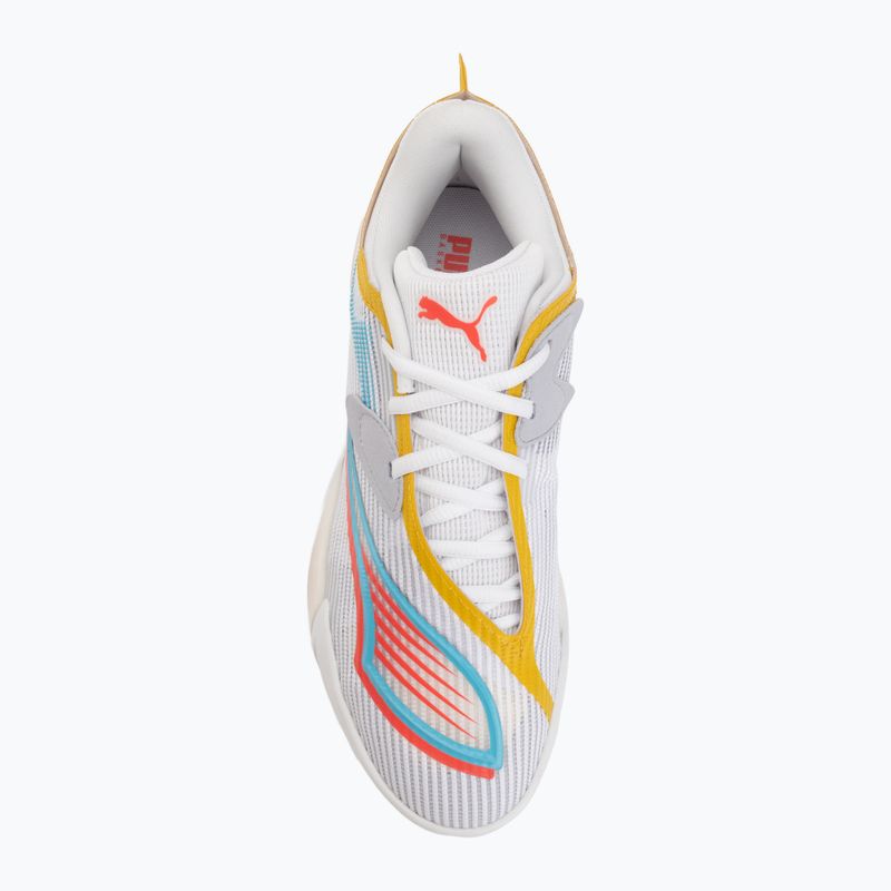 Încălțăminte de baschet PUMA All-Pro NITRO 2 puma white/sunblaze 5