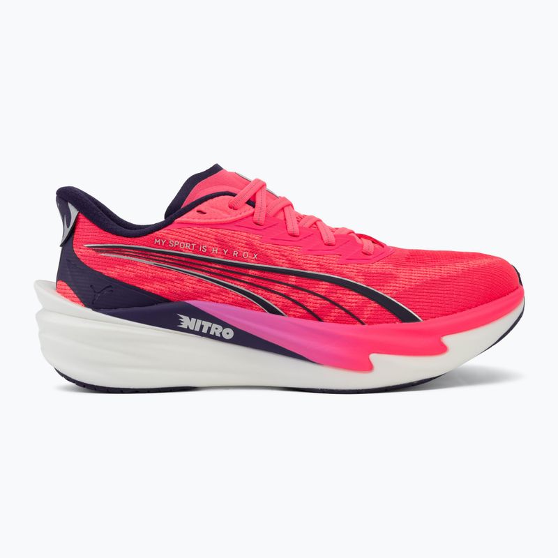 Pantofi de alergare pentru femei PUMA x HYROX Deviate Nitro 4 roz 2